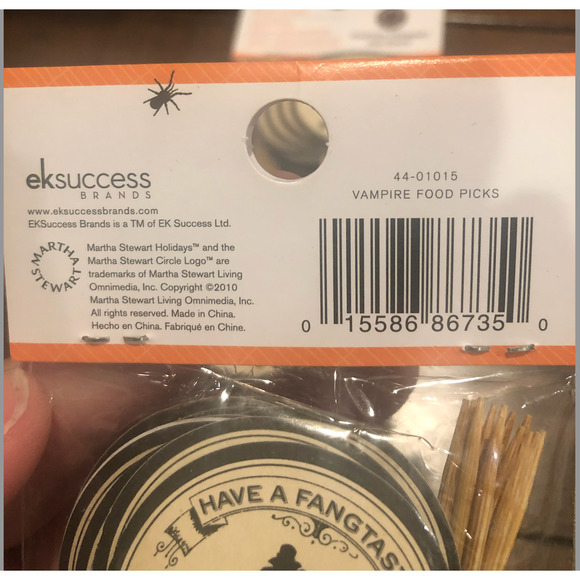 NWT MARTHA STEWART Holidays Halloween Party Food Picks Cupcake‎ Picks Toppers - Picture 11 of 11